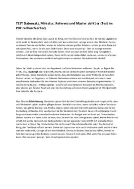 Richtlinie, PDF mit: Text, Miniatur, Referenzansicht, Master