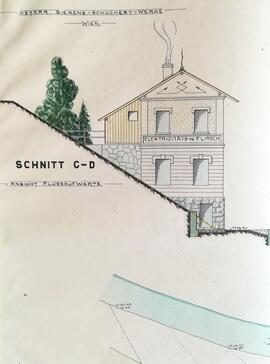 GA Flirsch, Sig. 55 - Projektplan für E-Werk Gondebach, Detail 1