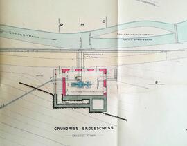 GA Flirsch, Sig. 55 - Projektplan für E-Werk Gondebach, Detail
