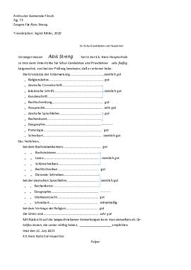 GA Flirsch, Sig. 73 - Transkription