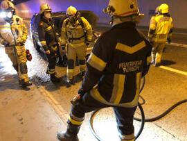 Einsatz Fahrzeugbrand auf der S 16
