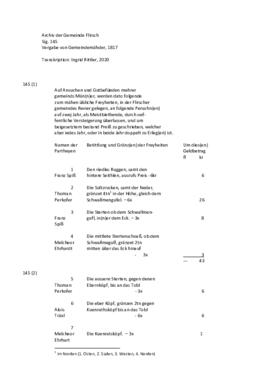 GA Flirsch, Sig. 145 - Transkription