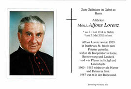 Mons. Alfred Lorenz Innenansicht