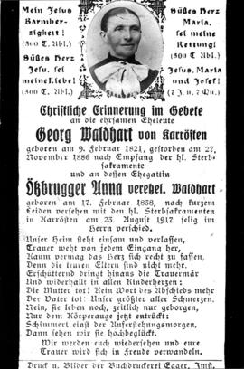 Ehepaar Georg und Anna geb. Ötzbrugger Waldhart