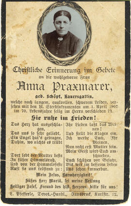 Anna Praxmarer geb. Schöpf