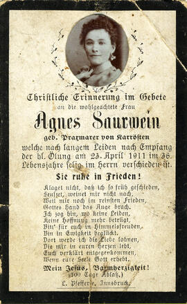 Agnes Saurwein geb. Praxmarer