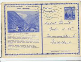 Postkarte Neustift aus dem Jahr 1961