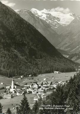 Neustift mit Blick auf den Gletscher