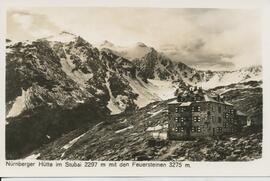 Nürnberger Hütte (2297m) mit Feuersteinen (3275m)