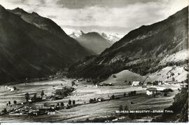 Blick über Milders nach Unteregg und zum Gletscher