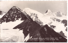 Blick von der Mairspitze auf Aperer Freiger, Wilder Pfaff und Zuckerhütl