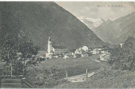 Neustift mit Blick auf Gletscher