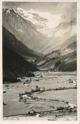 Blick über milders zum Gletscher