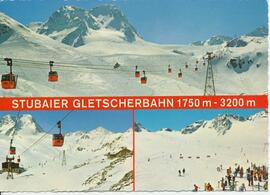 Ansichtskarte Stubaier Gletscherbahn (1750m - 3200m)