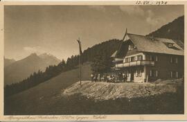 Alpengasthof Froneben (1340m) gegen Habicht aus dem Jahr 1930