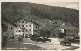 Gasthof Salzburger mit Gasthof Jenewein am Dorfplatz Blick zum Geierhof und zur Schönen Aussicht ...