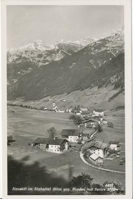 Neustift Blick über die Scheibe geg. Norden mit Serles