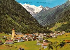 Neustift mit Gletscherpanorama