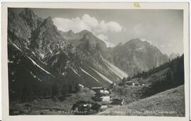 Herzebenalm (1338m) mit Kirchdach (2840m) und Ilmspitze