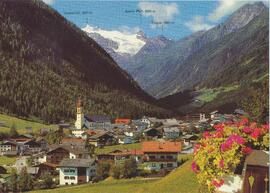 Neustift mit Blick auf den Gletscher