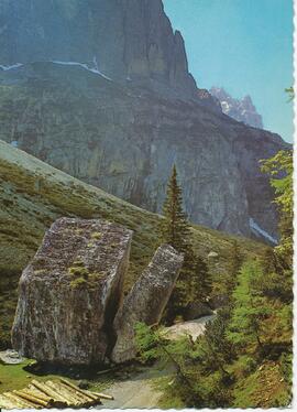 Griesstein bei der Pinnisalm (Naturschauplatz &quot;Gespaltener Stein&quot;)