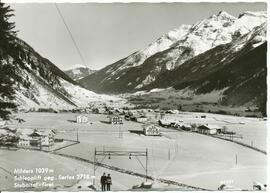 Sonnenbergbahn &quot;Nuiland&quot; Schlepplift mit Blick auf Milders zur Serles