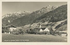 Blick auf Neustift mit Serleskamm