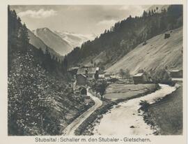 Blick von Schaller zum Gletscher