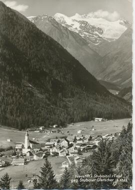 Neustift mit Blick auf den Gletscher