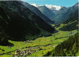 Blick Neustift zum Gletscher