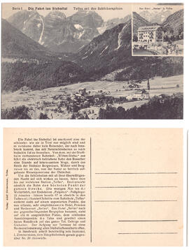 Grußkarte Die Fahrt ins Stubaital 