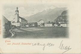 Grußkarte aus Neustift Jahr 1900
