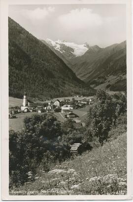 Neustift mit Blick auf Gletscher