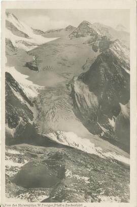 Aufnahme von der Maierspitze, Blick auf Wilden Freiger, Pfaff und Zuckerhütl