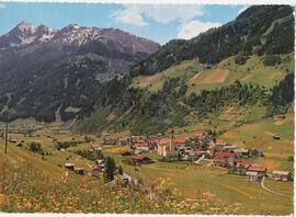 Neustift mit Blick auf Kartnall und die Brennerspitze (2877m)
