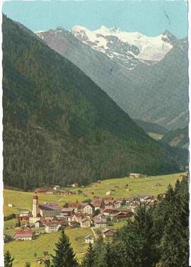 Neustift mit Gletscherblick