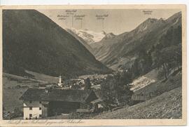 Ebnerhof mit Blick auf Gletscher