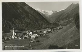 Neustift Blick vom Rain zum Gletscher