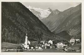 Neustift mit Blick auf Gletscher