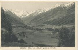 Blick von Schönberg zum Gletscher