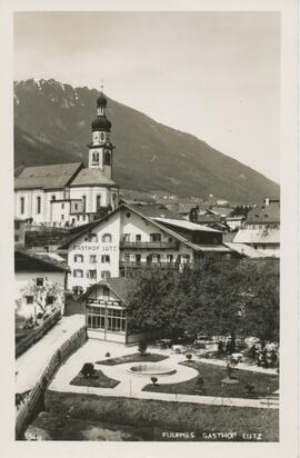 Fulpmes Kirche und Gasthof Lutz