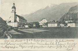 Grußkarte aus Neustift 1904