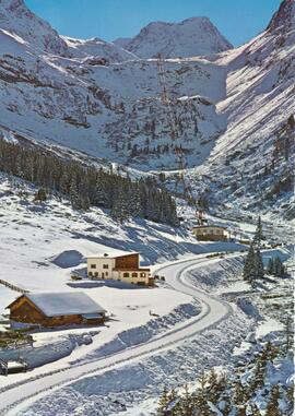 Gletscher Talstation mit Mutterberger-Alm