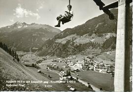 Neustift mit altem 11er Sessellift gegen Kreuzspitze (3100m)