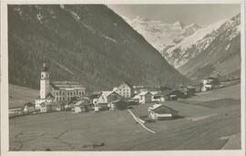 Neustift mit Blick auf Gletscher