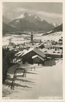 Ortsansicht Fulpmes mit Blick zum Elfer