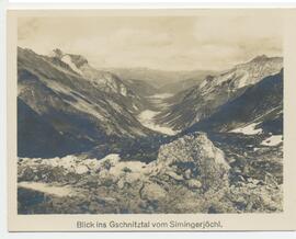 Blick ins Gschnitztal vom Simingerjoch