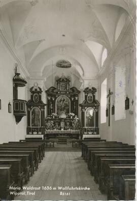 Walfahrtskirche Maria Waldrast (1636m)