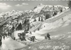 Hochstubai Schlepplift zur Elferhütte mit Serles und Kesselspitze