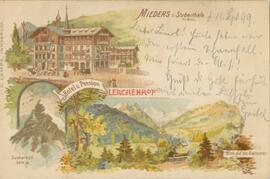 Grußkarte Mieders Lerchenhof Jahr 1899